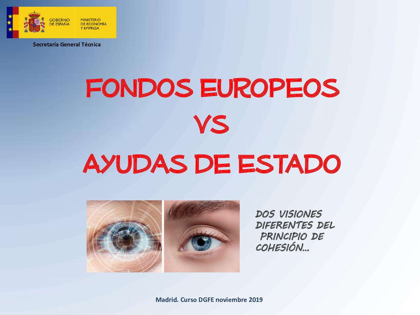 AE y cofinanciacion con Fondos Europeos. Adela Martin