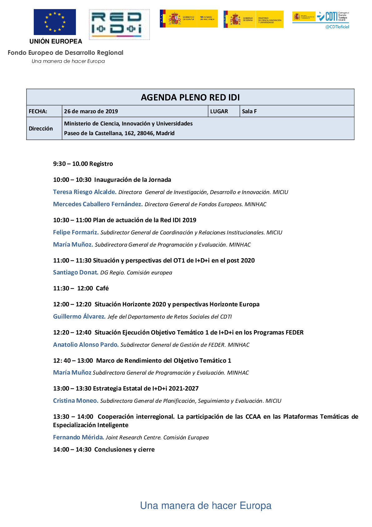 Agenda VIII Pleno Red IDI_20190326