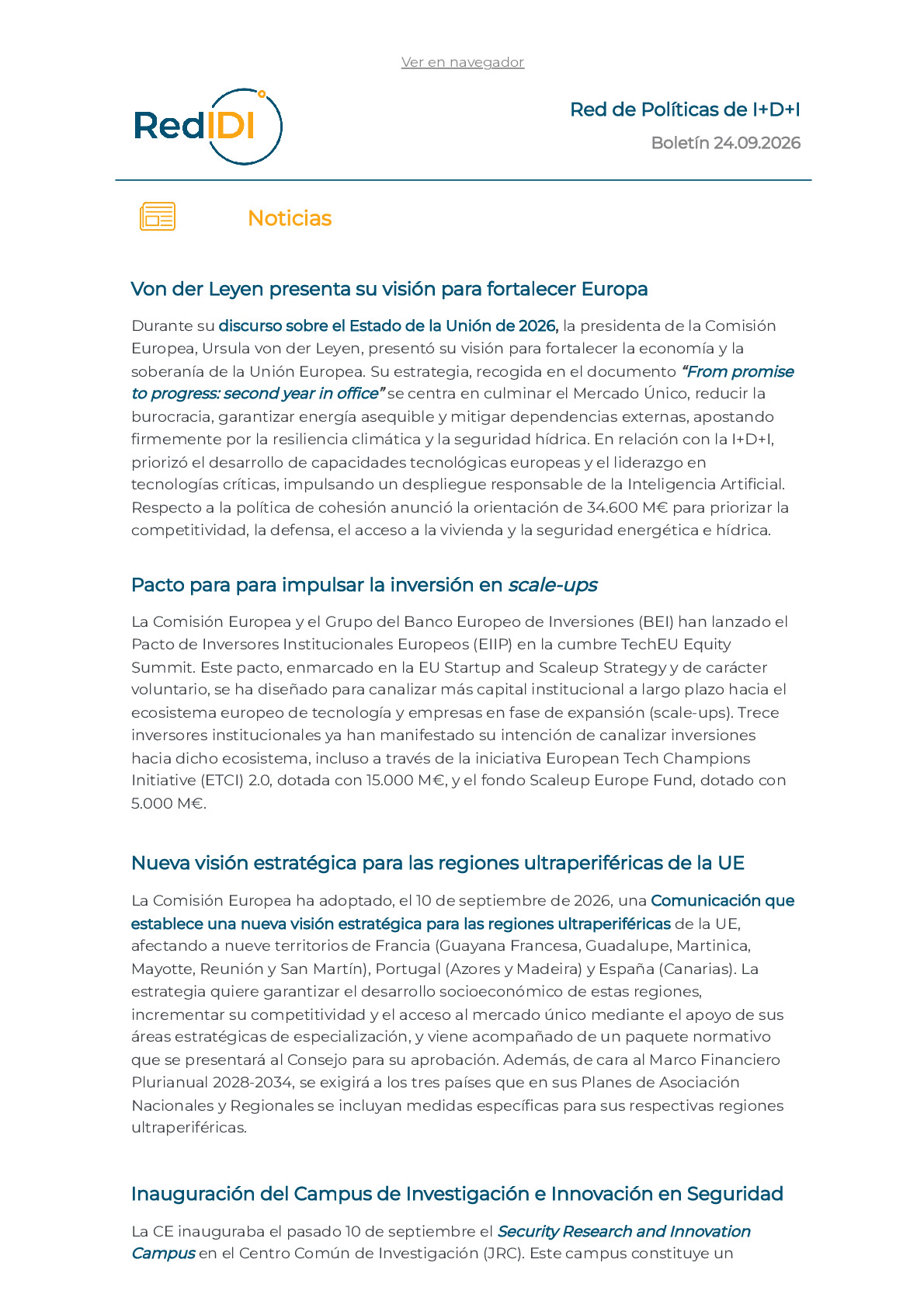 Boletín de actualidad 24.09.2026 de la Red IDI