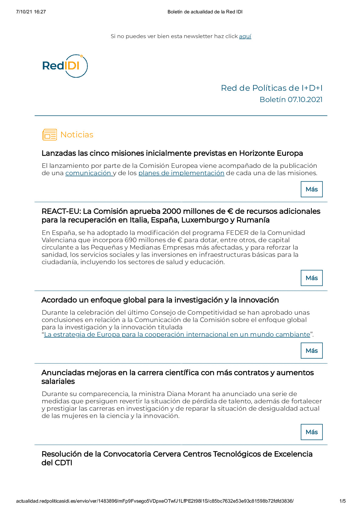 Boletín de actualidad de la Red IDI_0