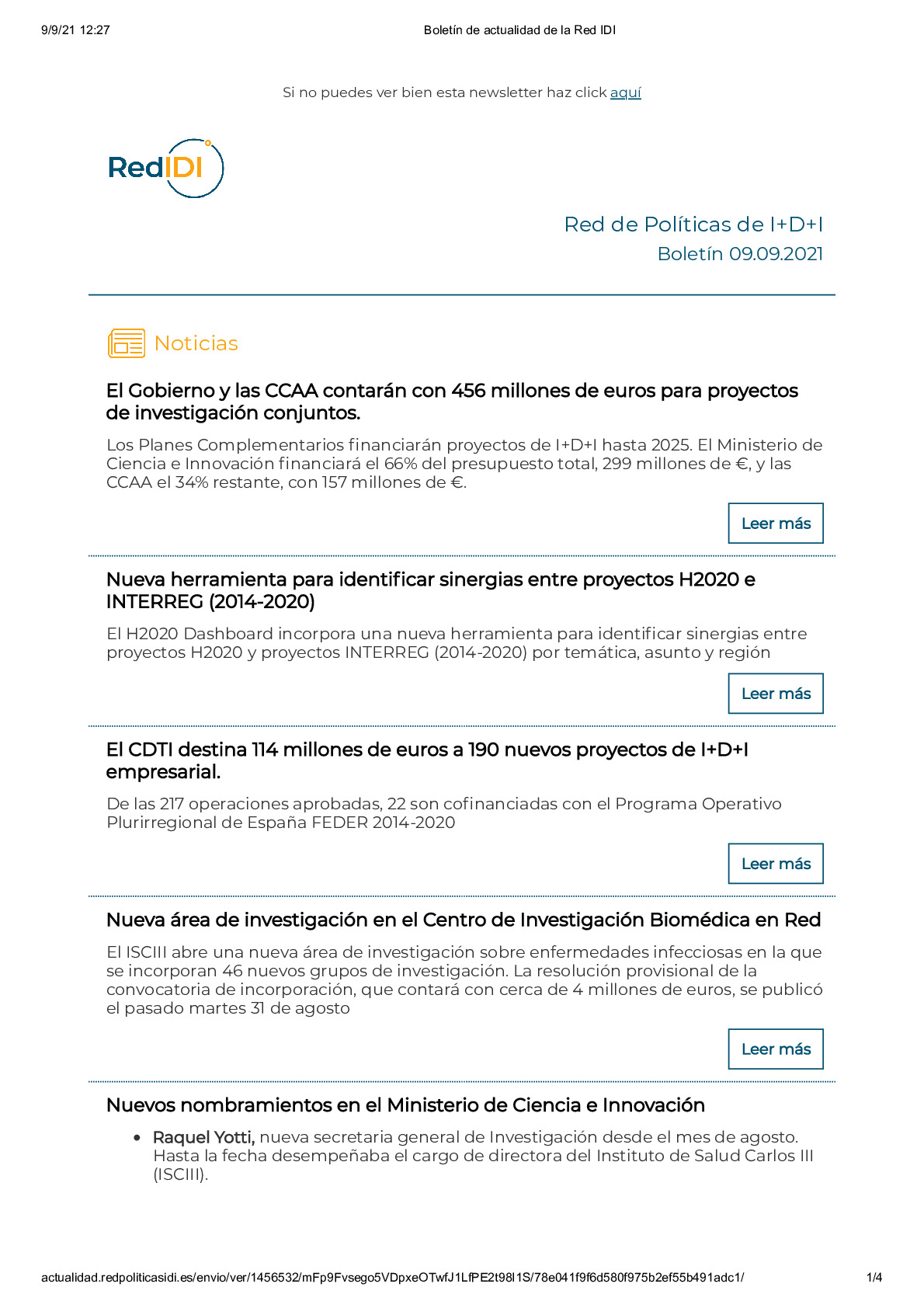 Boletín de actualidad de la Red IDI_20210909