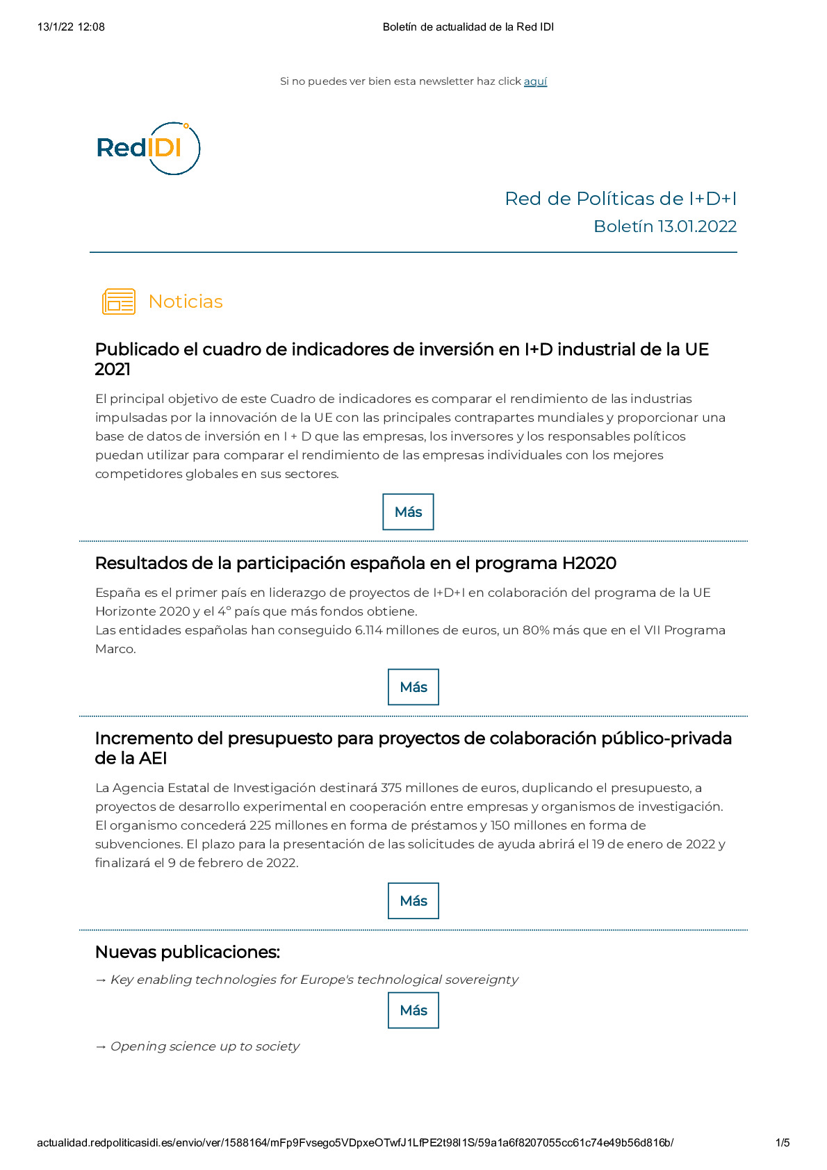Boletín de actualidad de la Red IDI_20220113