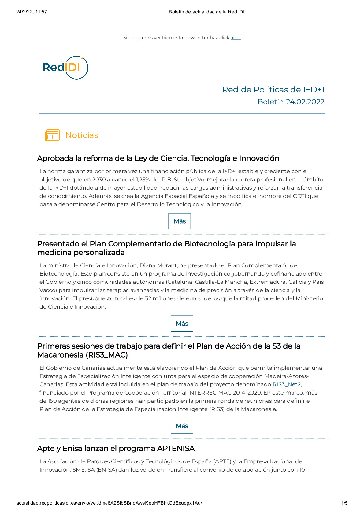 Boletín de actualidad de la Red IDI_20220224