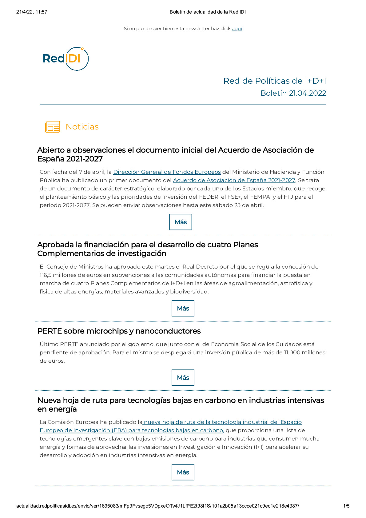 Boletín de actualidad de la Red IDI_20220421