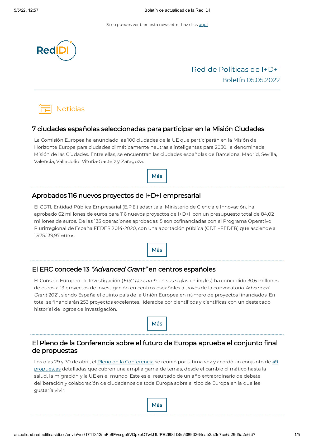Boletín de actualidad de la Red IDI_20220505
