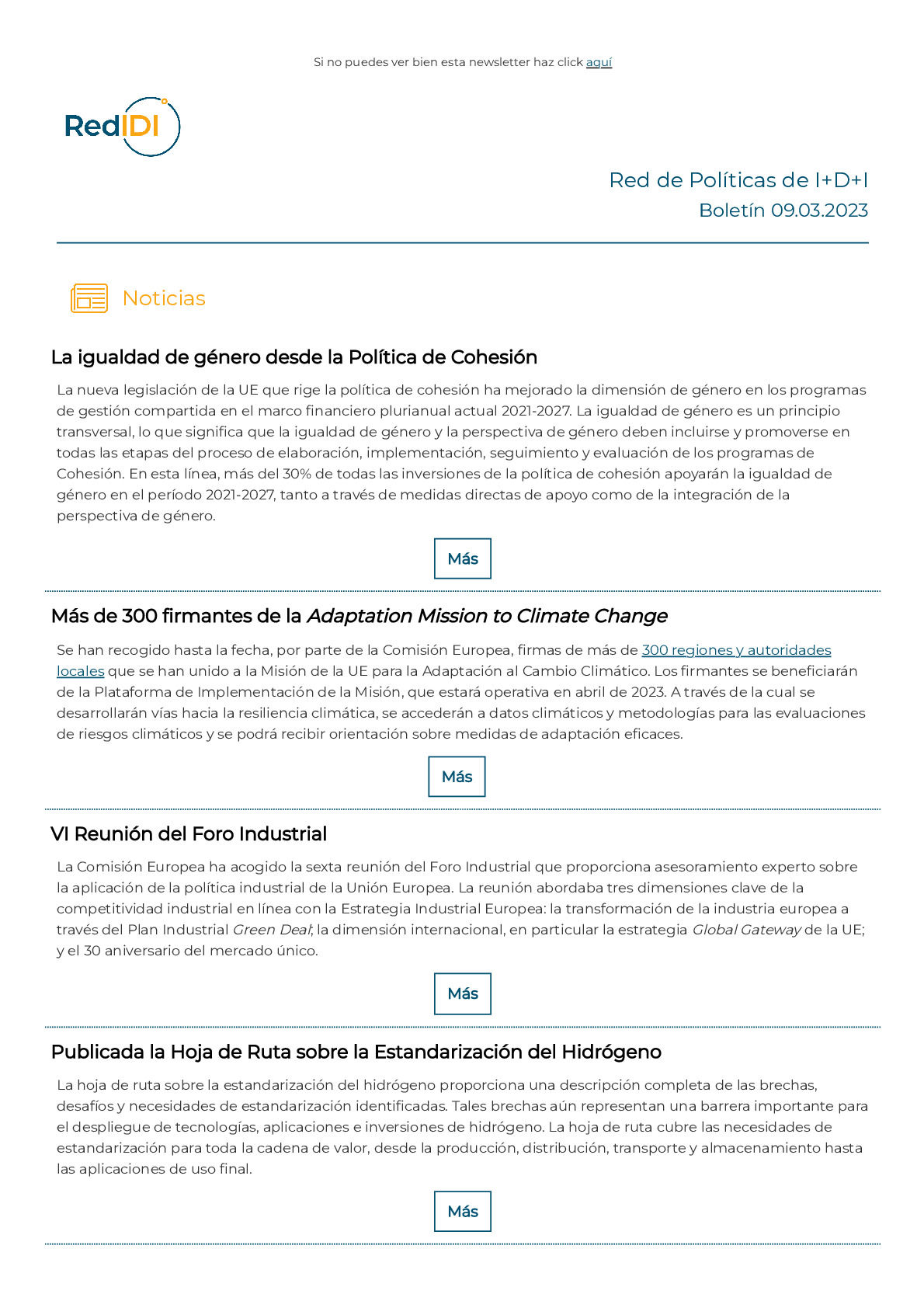 Boletín de actualidad de la Red IDI_20230309