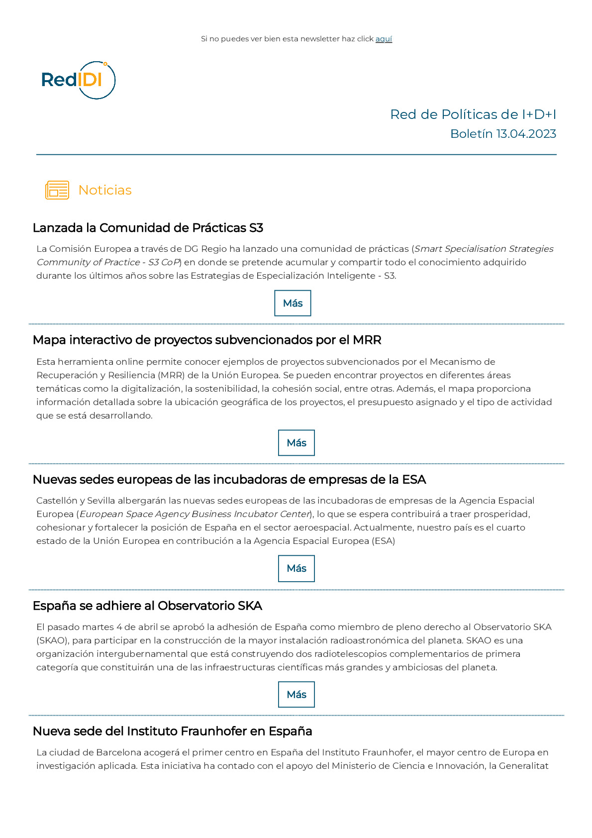 Boletín de actualidad de la Red IDI_20230413