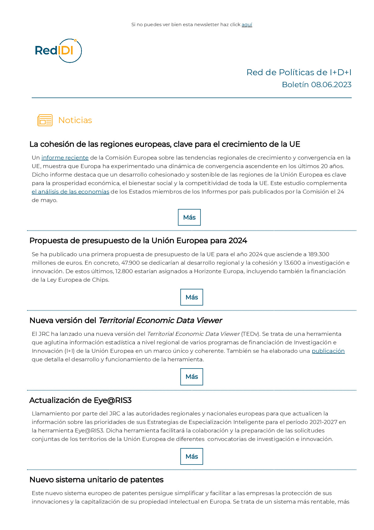 Boletín de actualidad de la Red IDI_20230608