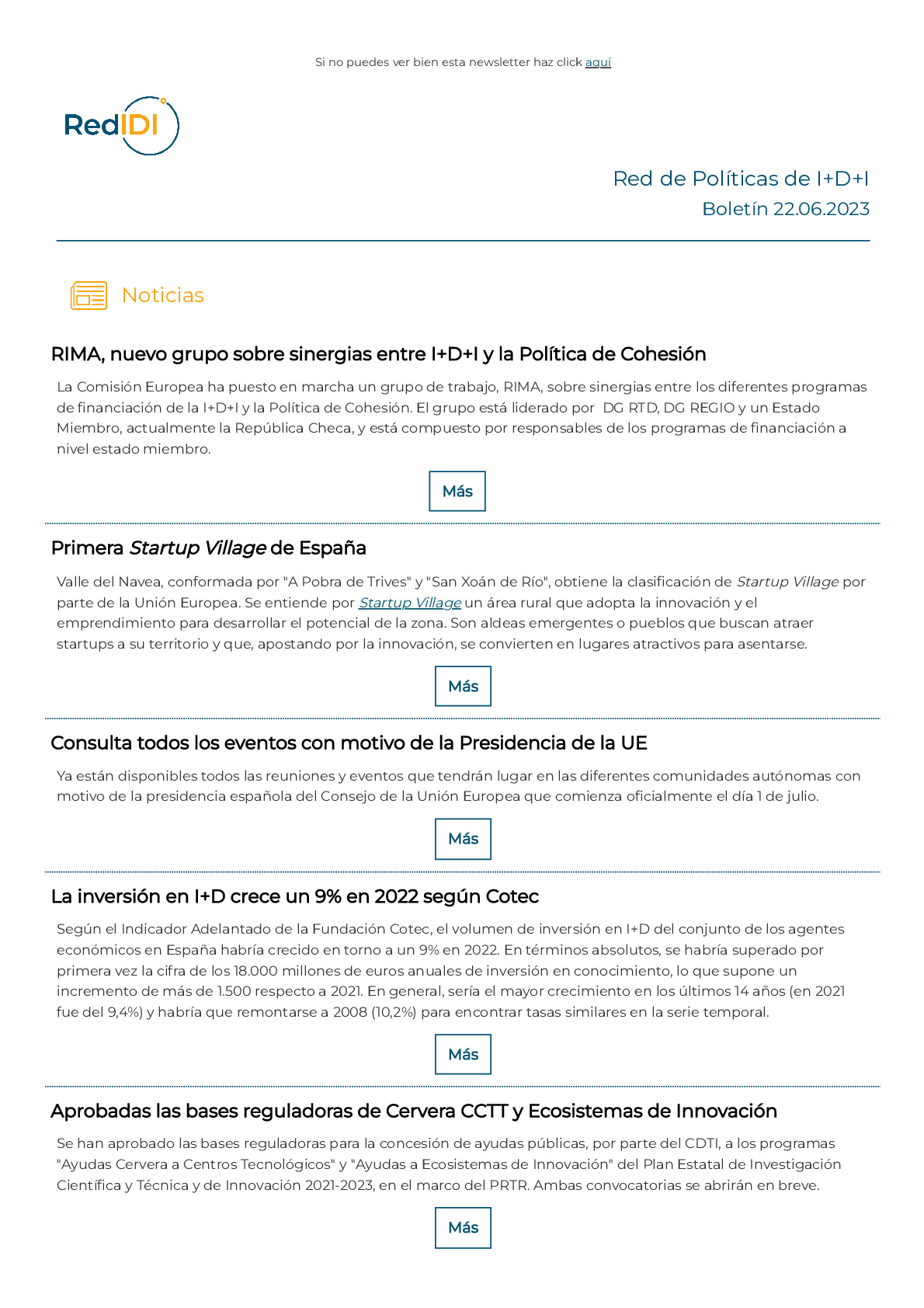 Boletín de actualidad de la Red IDI_20230622