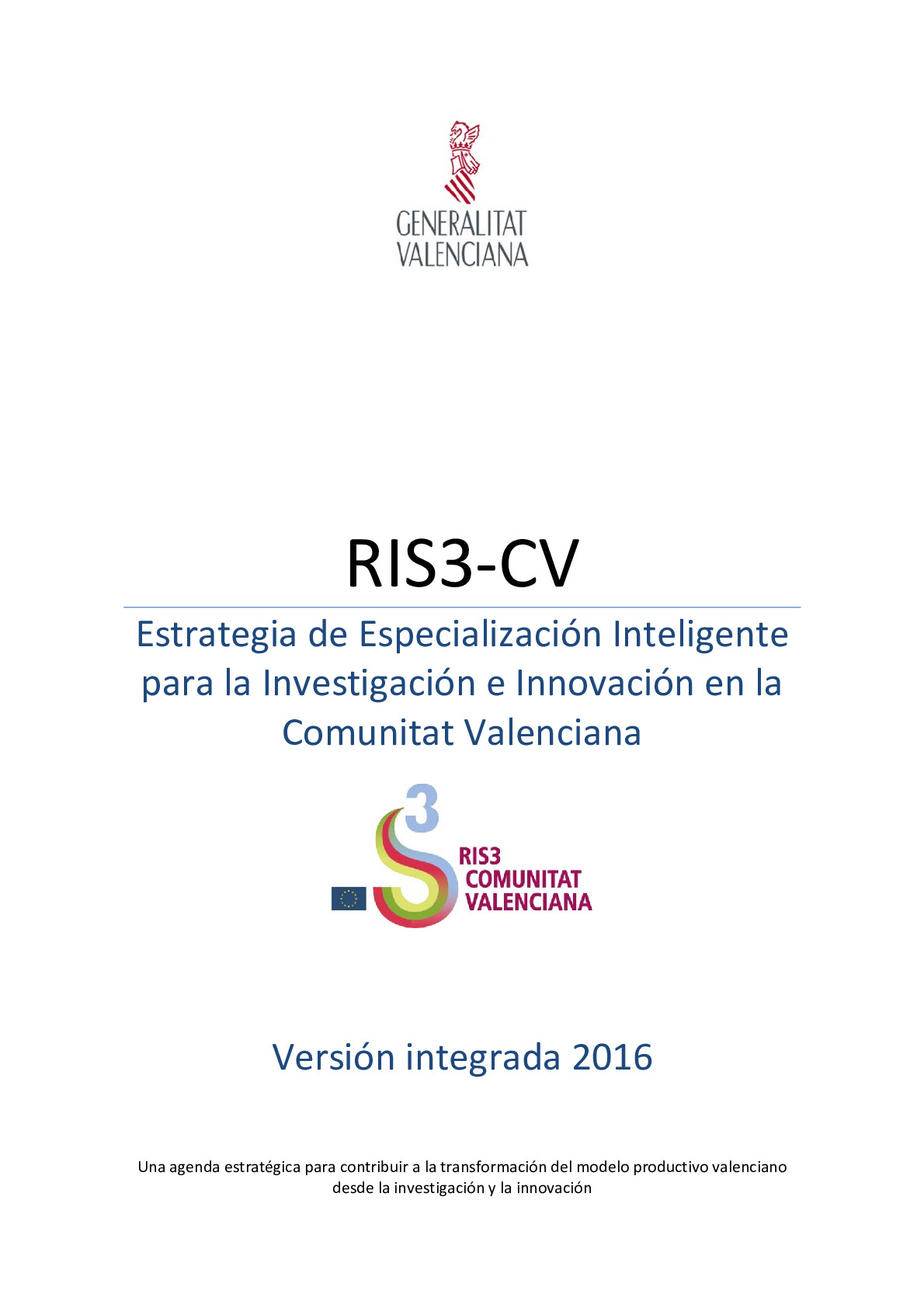 Comunitat Valenciana RIS3_2016