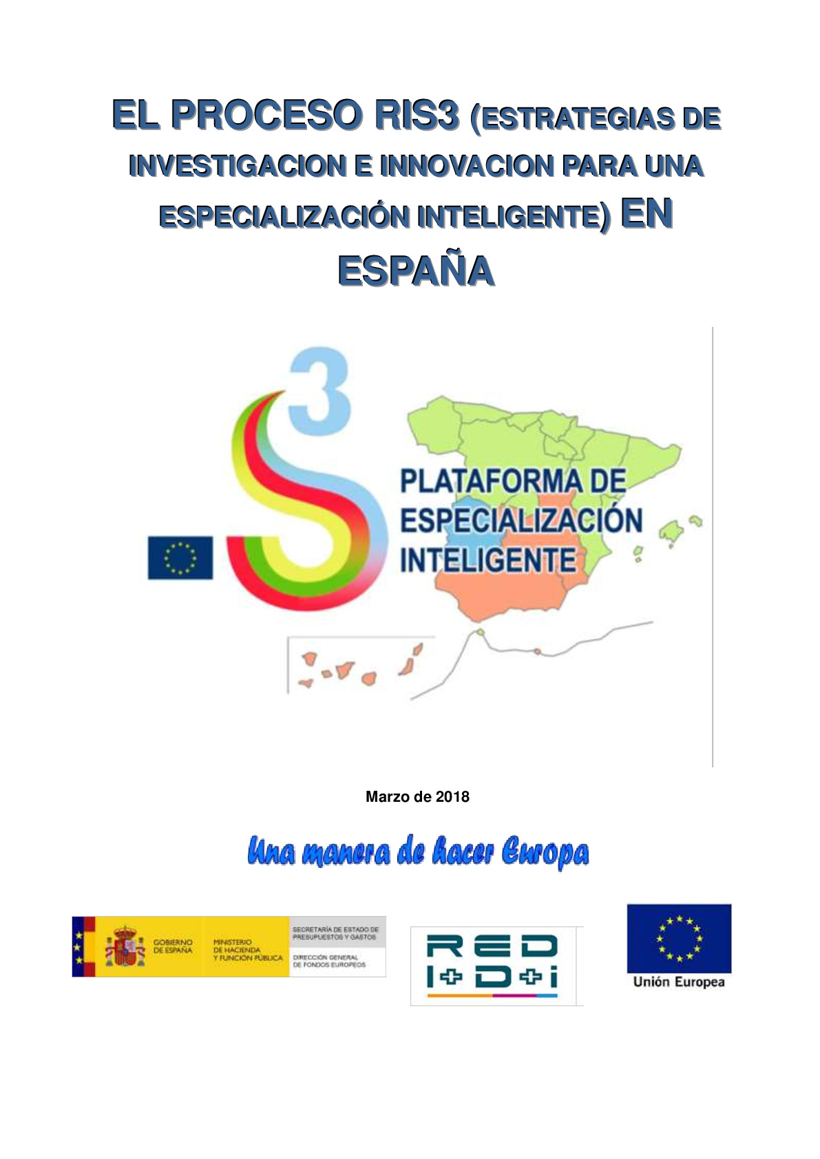 El Proceso RIS3 en España_2018