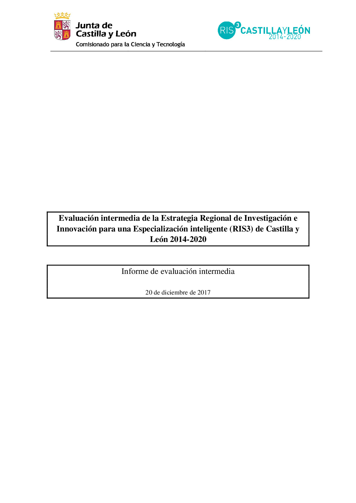 Evaluacion Intermedia RIS3_Castilla y Leon_2017