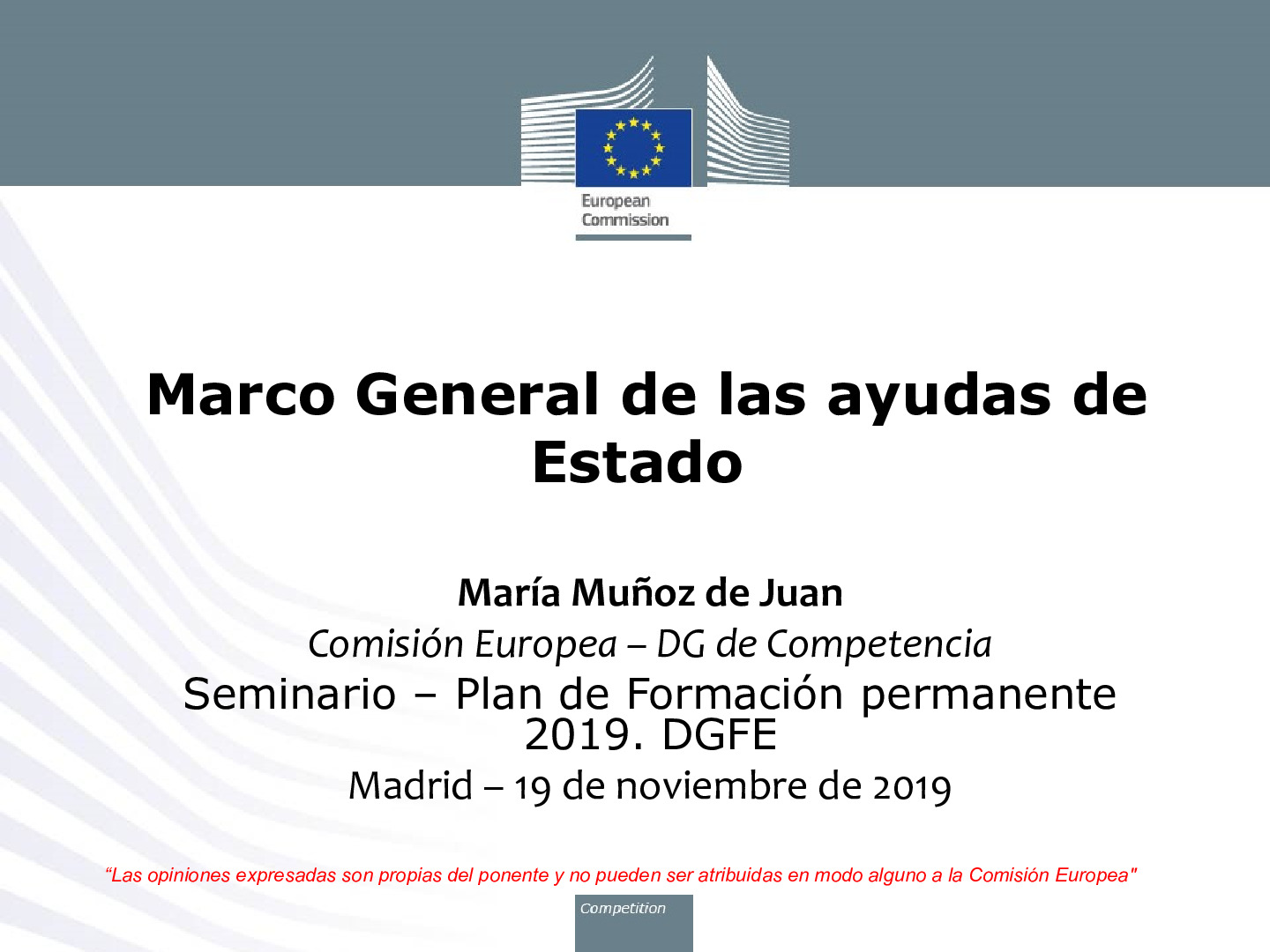 Marco general Ayudas Estado.-Maria Muñoz