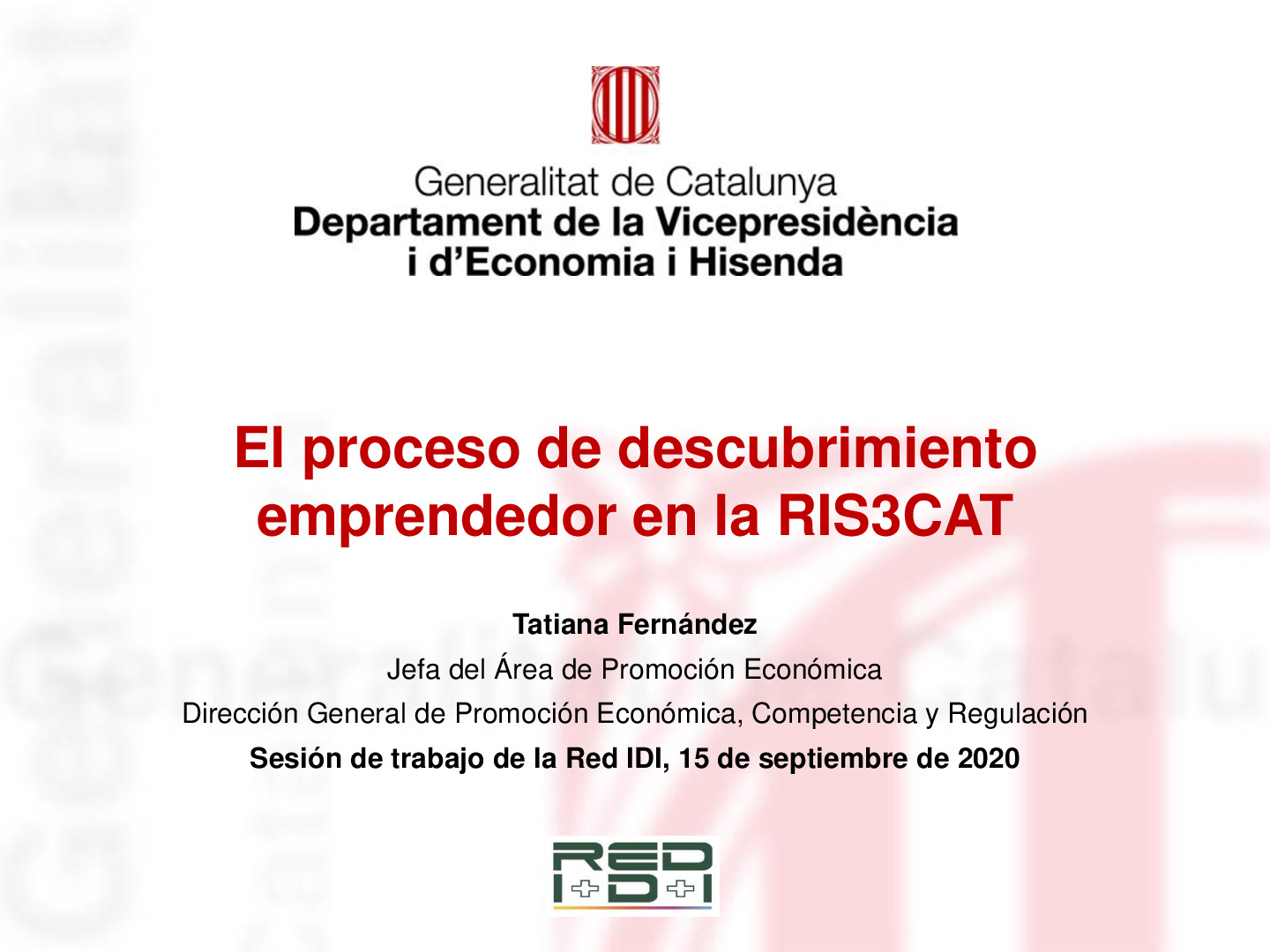 PPT EDP RED IDI-Catalunya