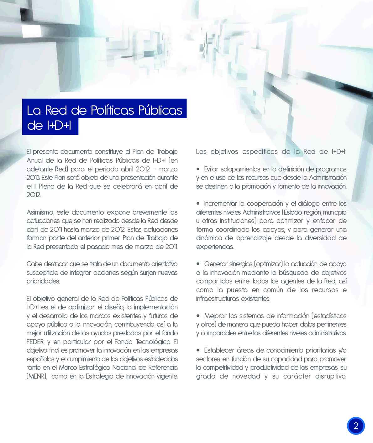 Plan de Trabajo 2012_Red IDI