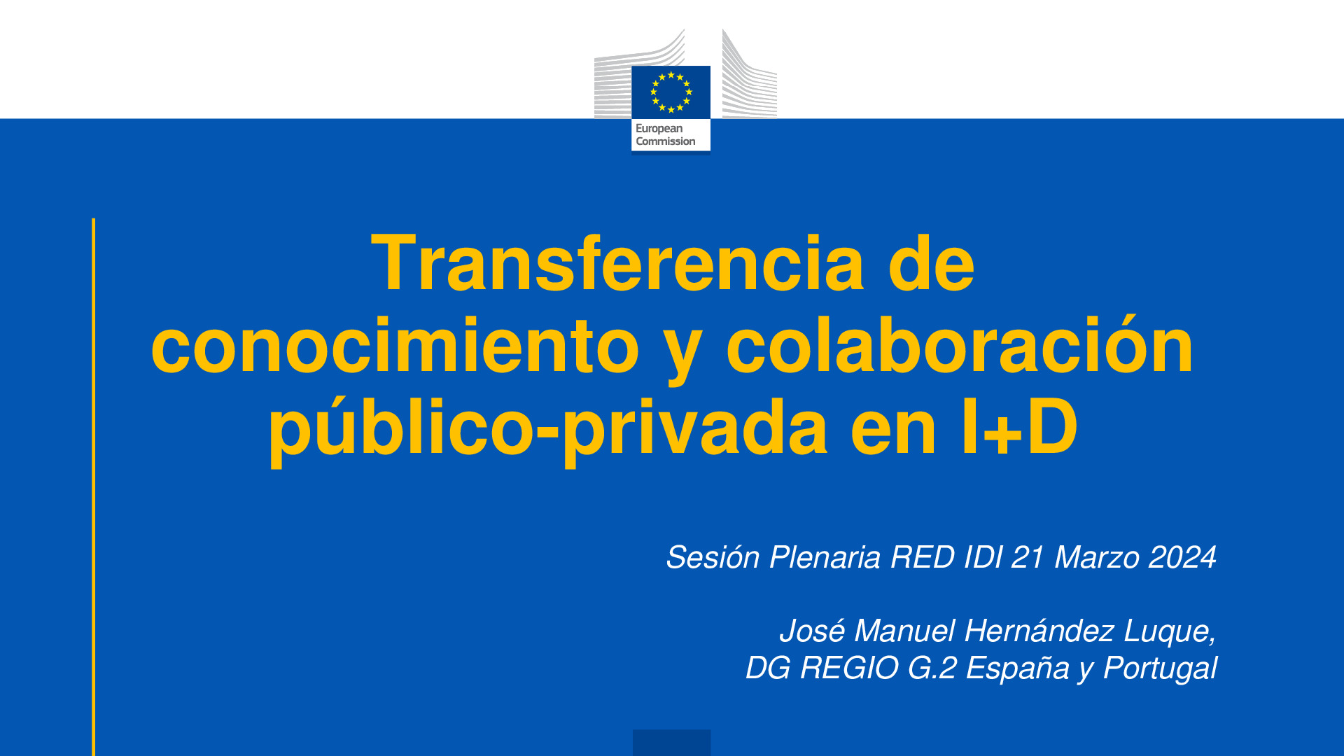 Presentation transferencia del conocimiento - red IDI 2024
