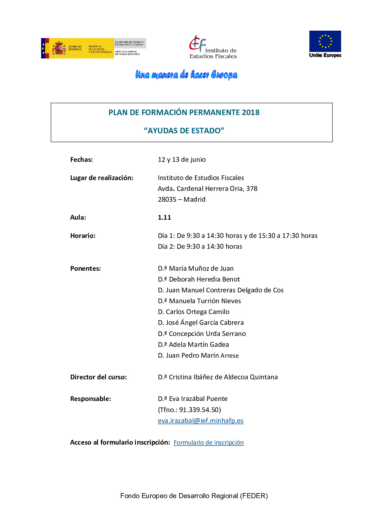 Programa Curso Ayudas de Estado 12-13 junio