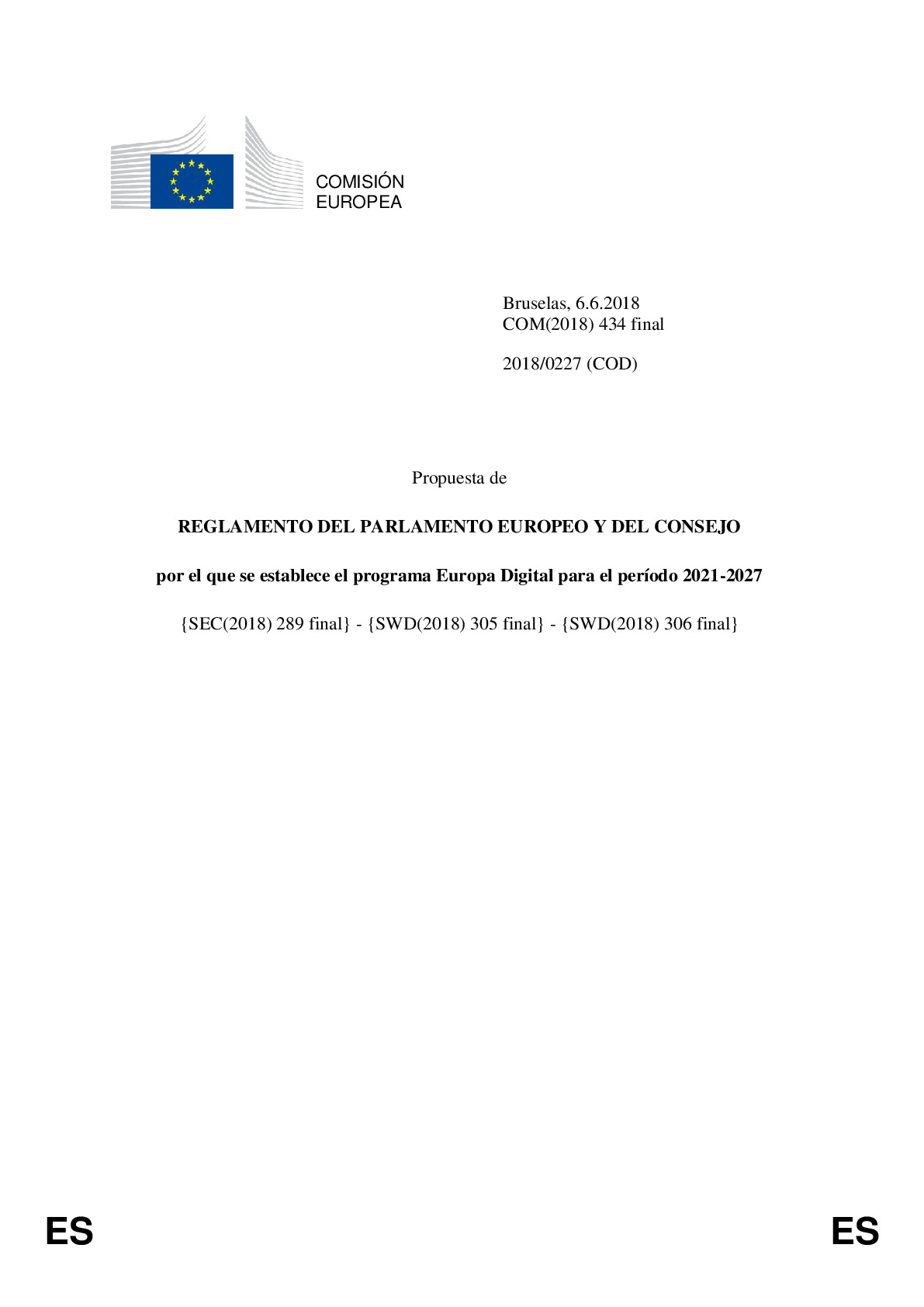 Propuesta de Reglamento_Europa Digital_COM(2018) 434