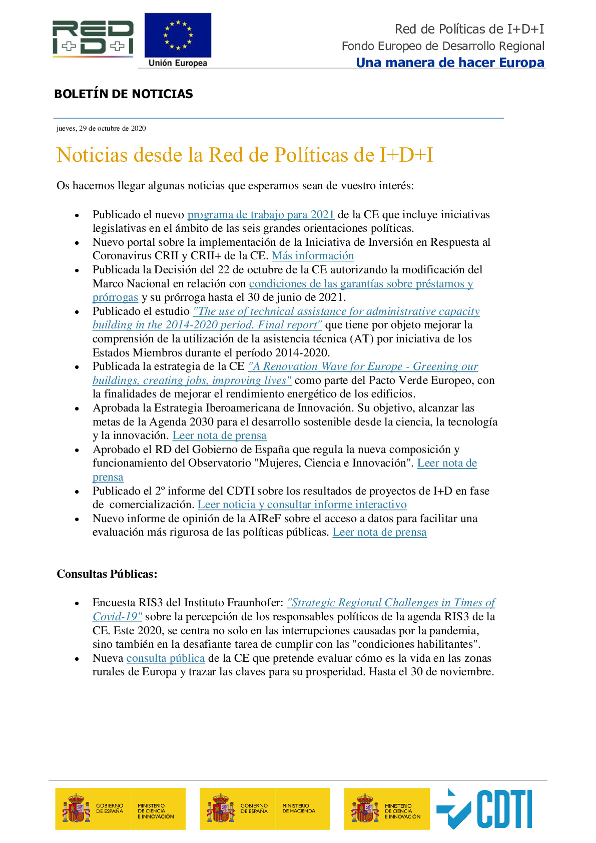 Red IDI Boletin Noticias 20201029