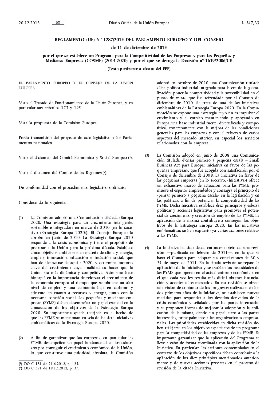 Reglamento 1287-2013_COSME_20131211