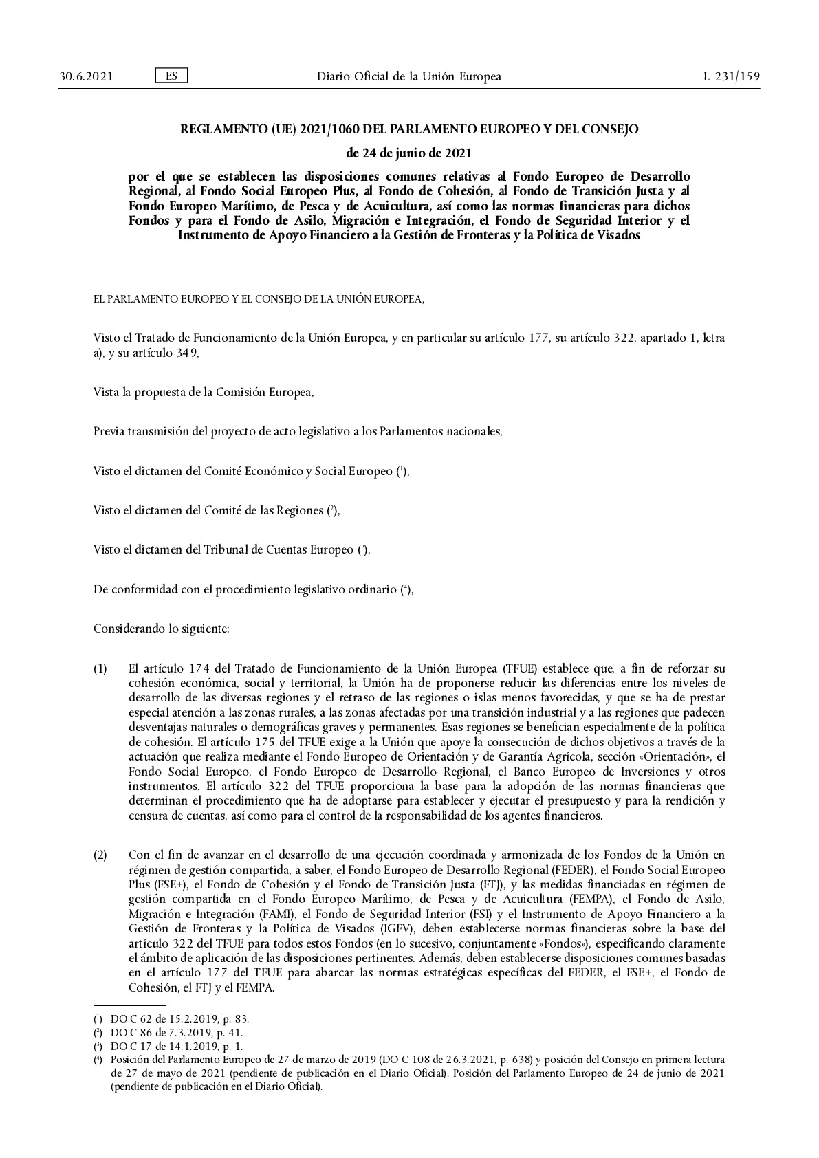 Reglamento 2021-1060_Disposiciones Comunes