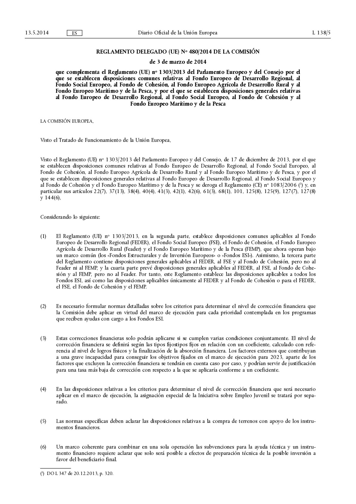 Reglamento Delegado_480-2014_Complementa el Reglamento 1303-2013