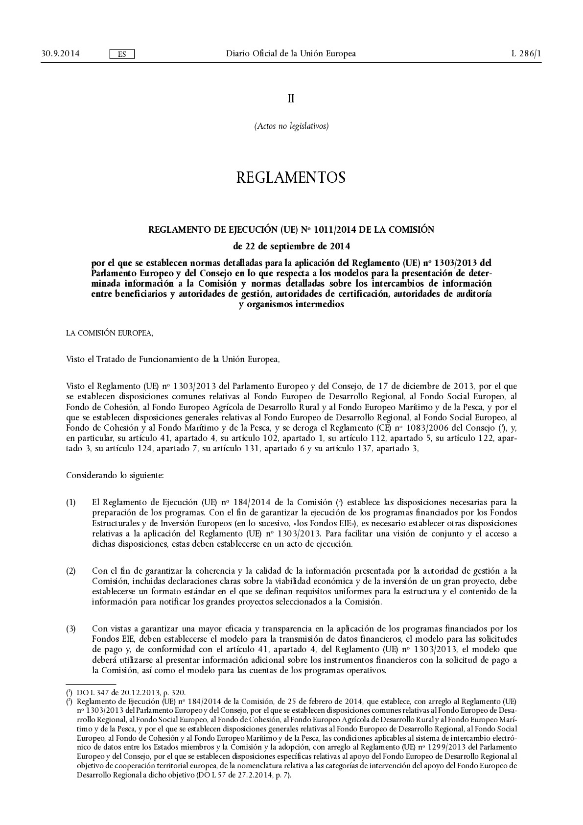Reglamento Ejecucion_1011-2014_Normas Detalladas_Intercambio Informacion