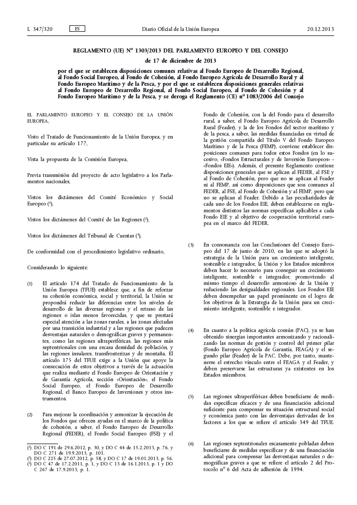 Reglamento_1303-2013_Disposiciones Comunes