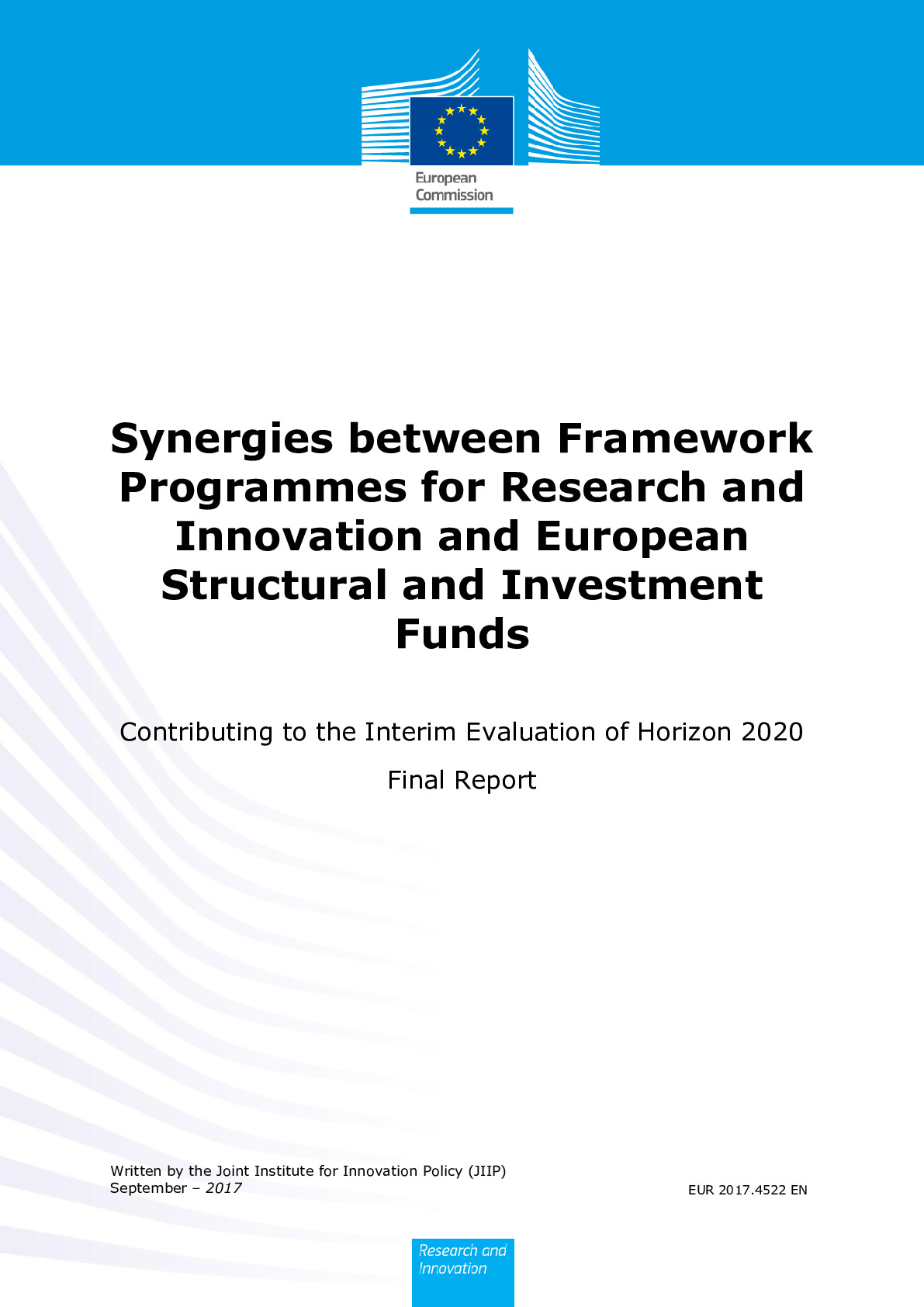 Synergies between FP for R _ I and ESIF_2017