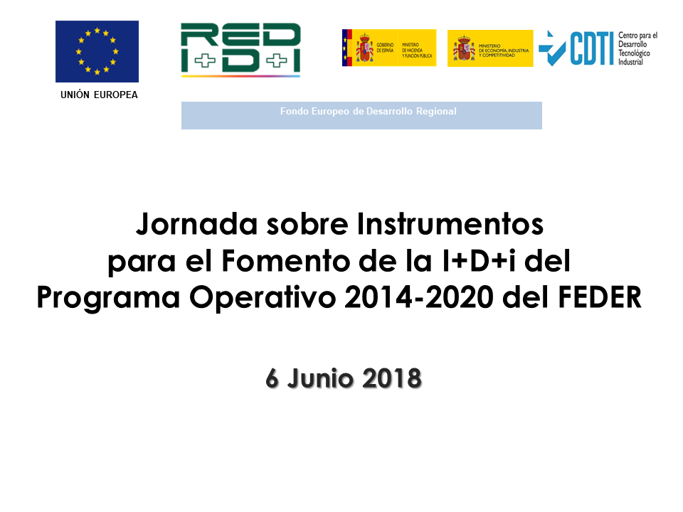 Jornada sobre Instrumentos para el Fomento de la I+D+I